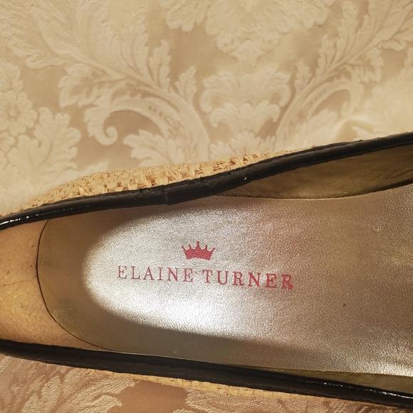 Elaine Turner "Marlie" Raffia Woven Straw Ballet Flats - Picture 6 of 8